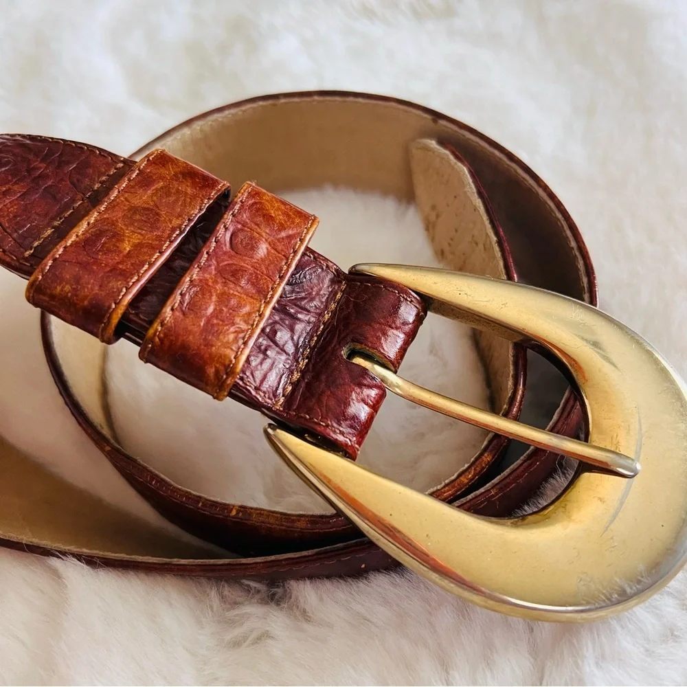 Vintage Jaeger Leather Belt – Made in England  Size 28”